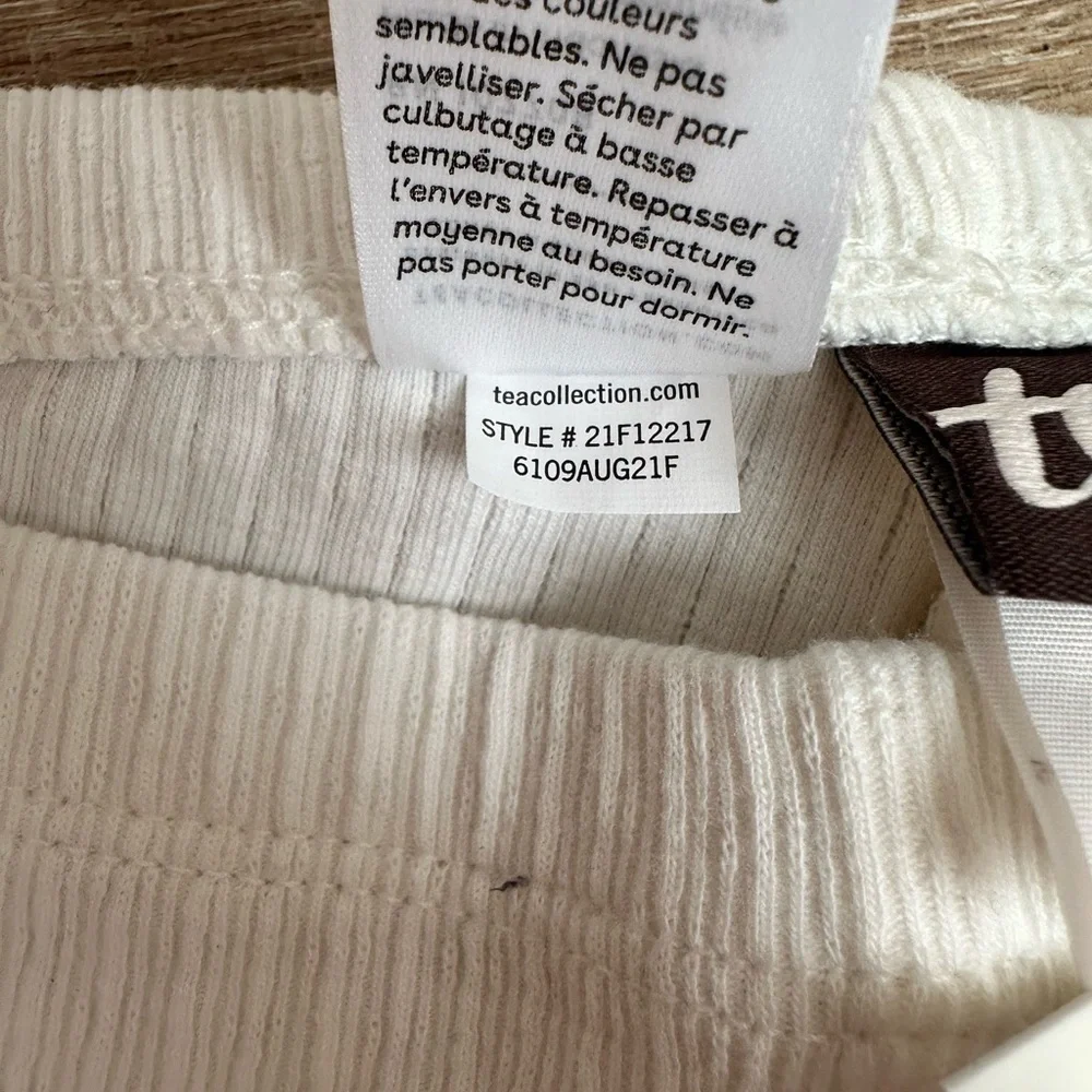 Tea Collection Ivory Textured Leggings